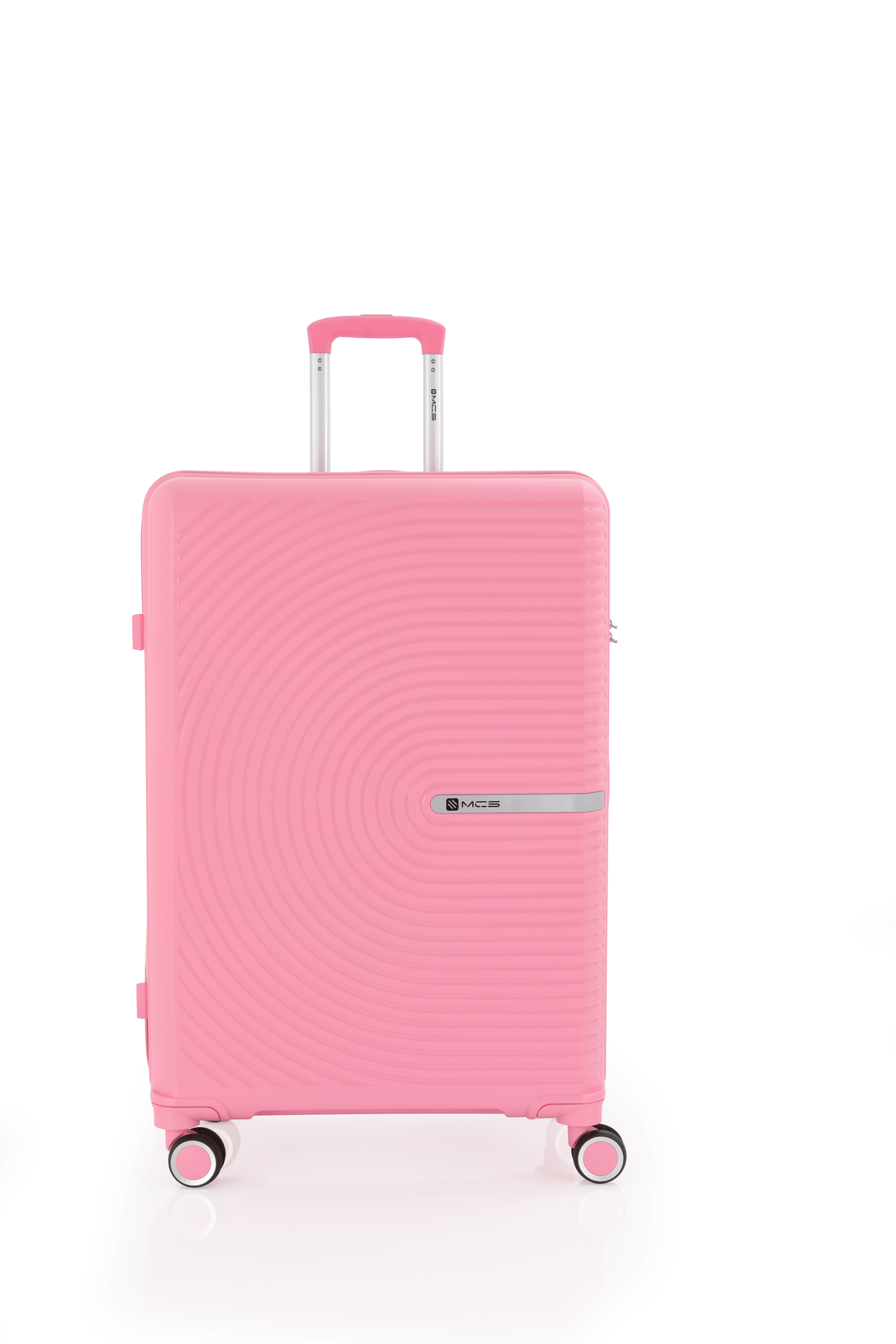 Mçs Polipropilen Valiz V374 55 CM Kabin Boy Pembe