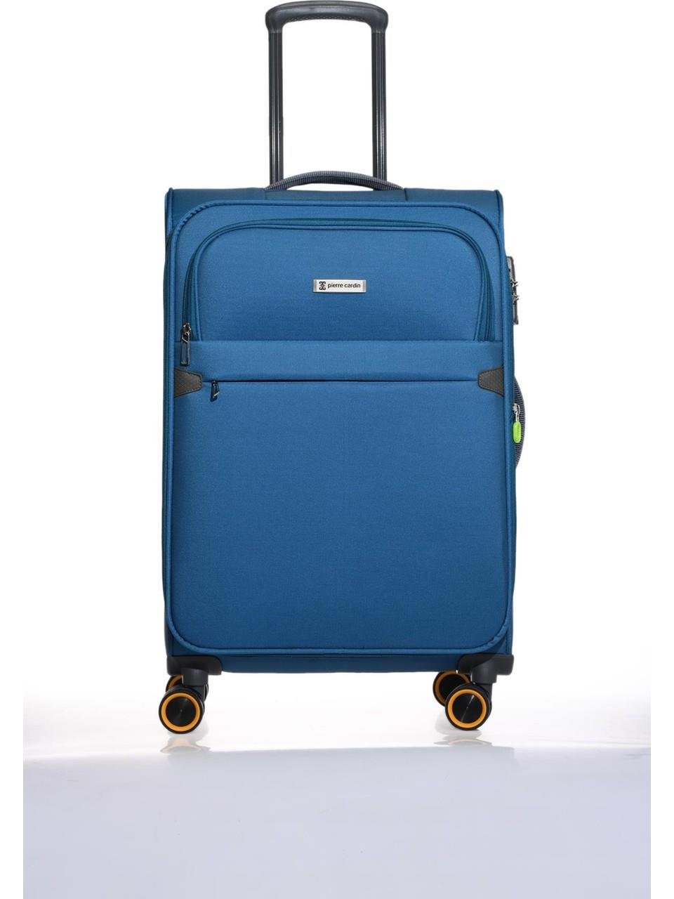Pierre Cardin Ultra Light Hafif Lüx Kumaş Büyük Boy Valiz Mavi PC6000