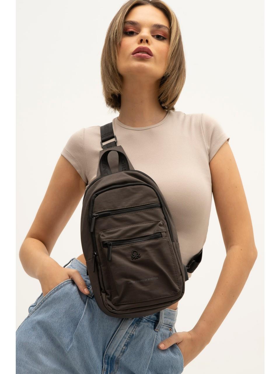 United Colors Of Benetton Erkek Vücut Çantası Bodybag Gri BNT1263