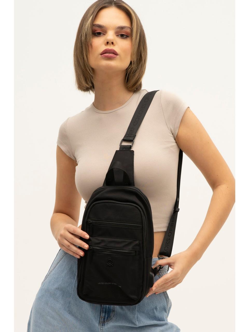 United Colors Of Benetton Erkek Vücut Çantası Bodybag Siyah BNT1263