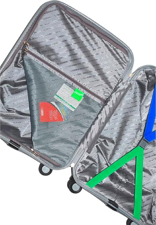 United Colors of Benetton Üniseks Yetişkin Orta Boy Gri Valiz 14BNT2000