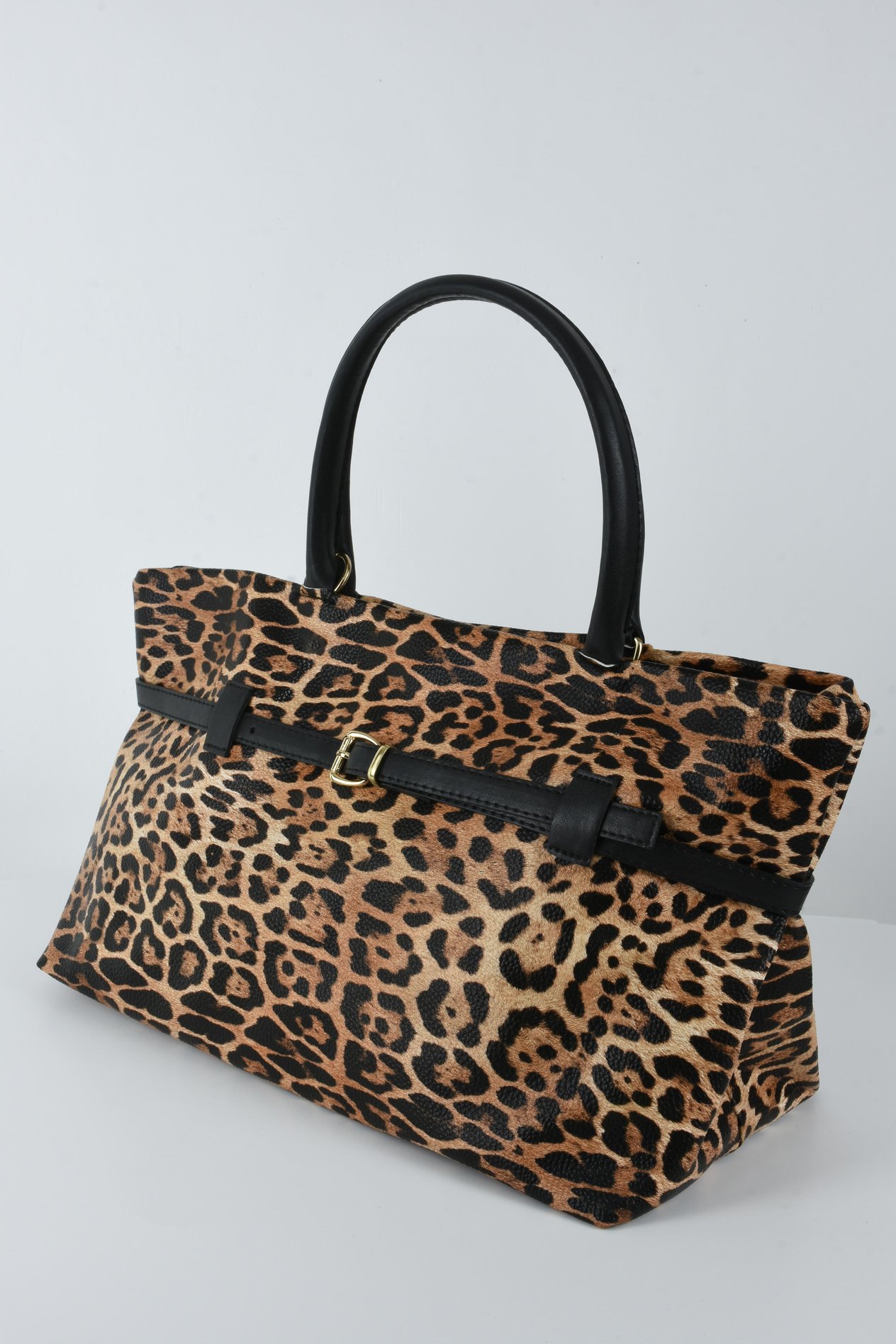 LEOPARDESENLELKOLVE OMUZ ÇANTASI