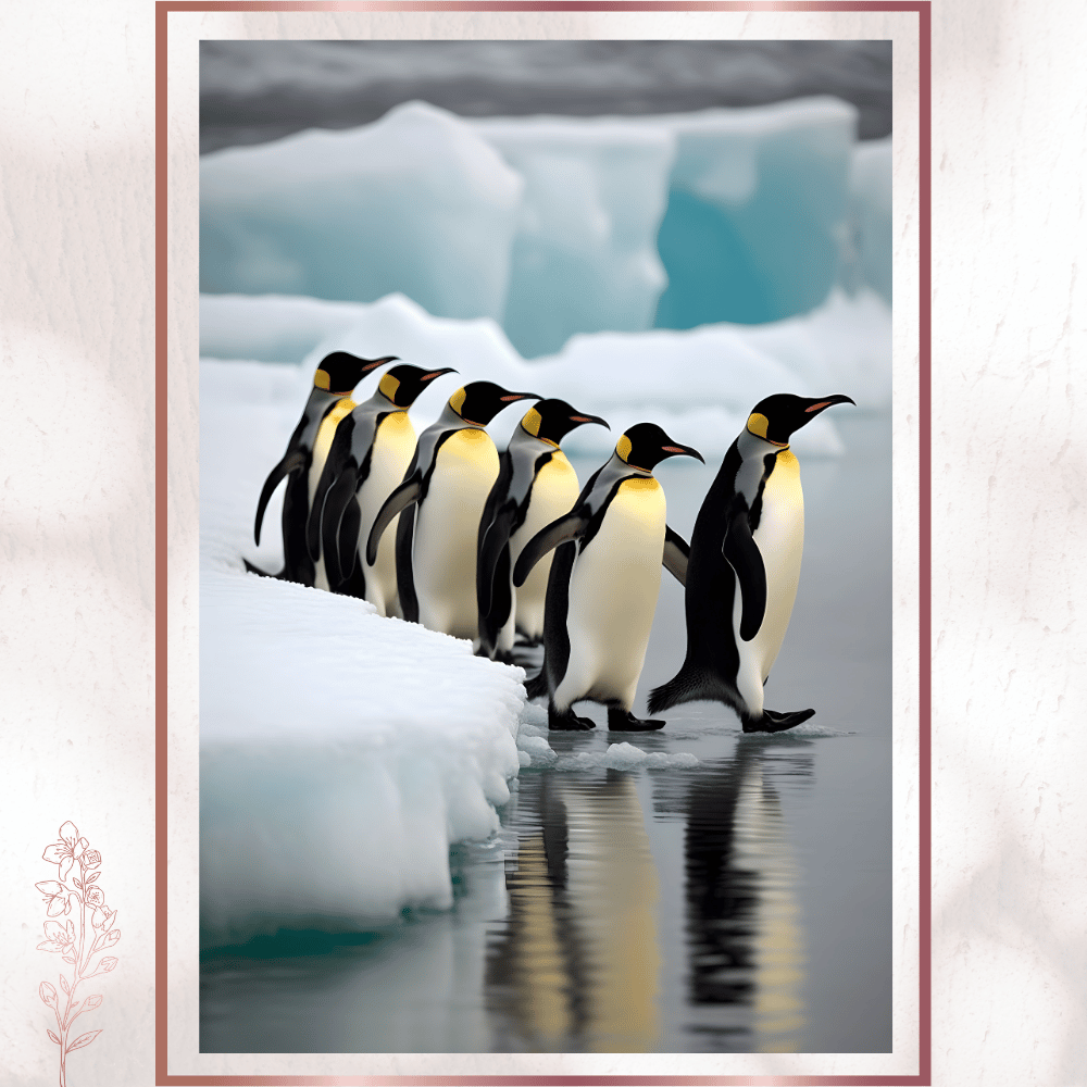 Kutup Ekibi Penguenler Duvar Dekoru