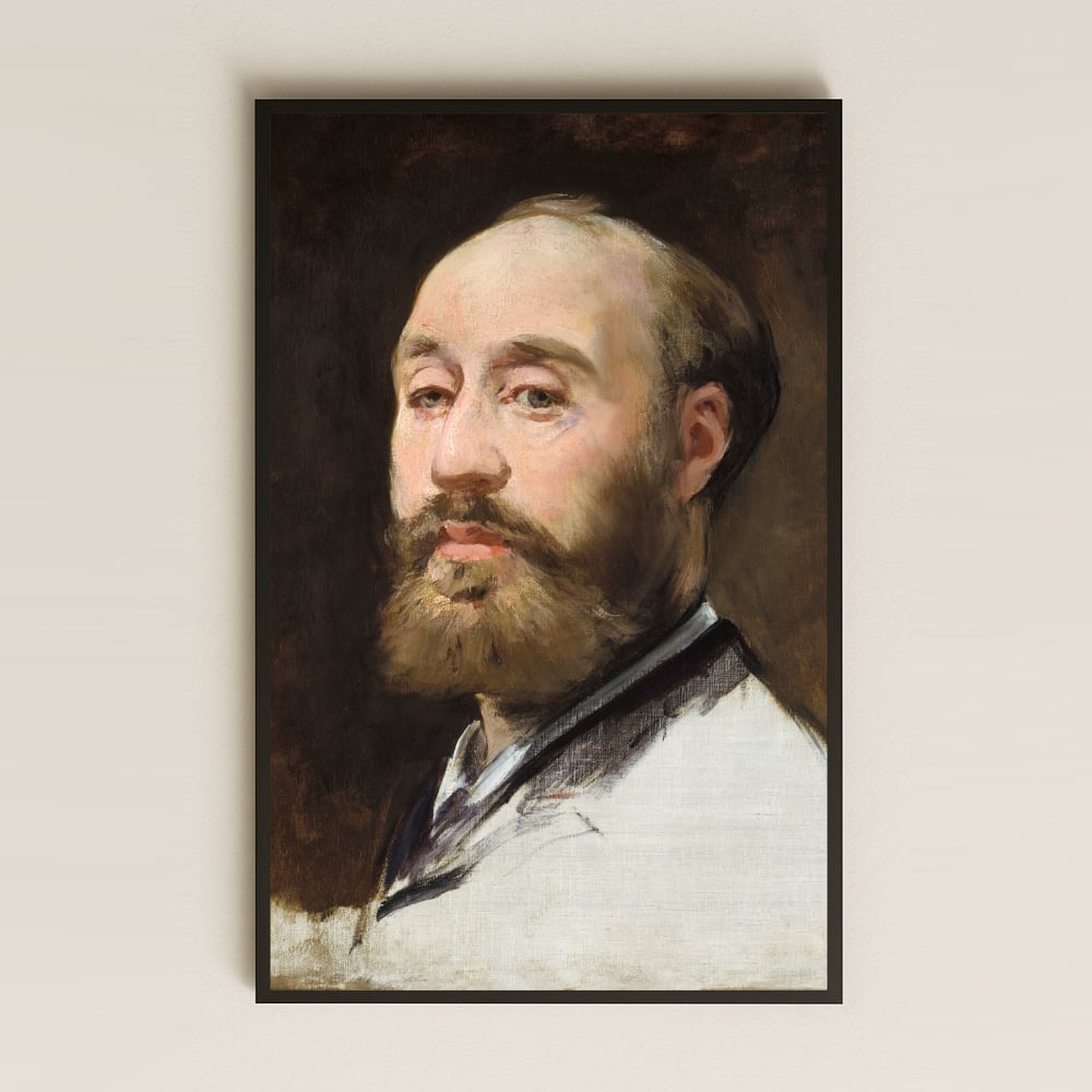 Manet Erkek Portresi Tablosu - Empresyonist Klasik Portre Sanatı