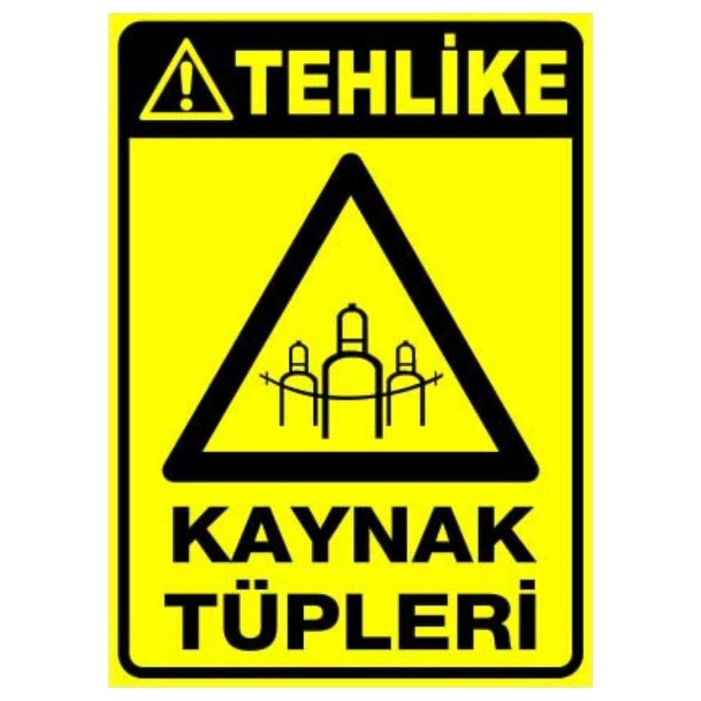 Tehlike Uyarı Levhası Kaynak Tüpleri