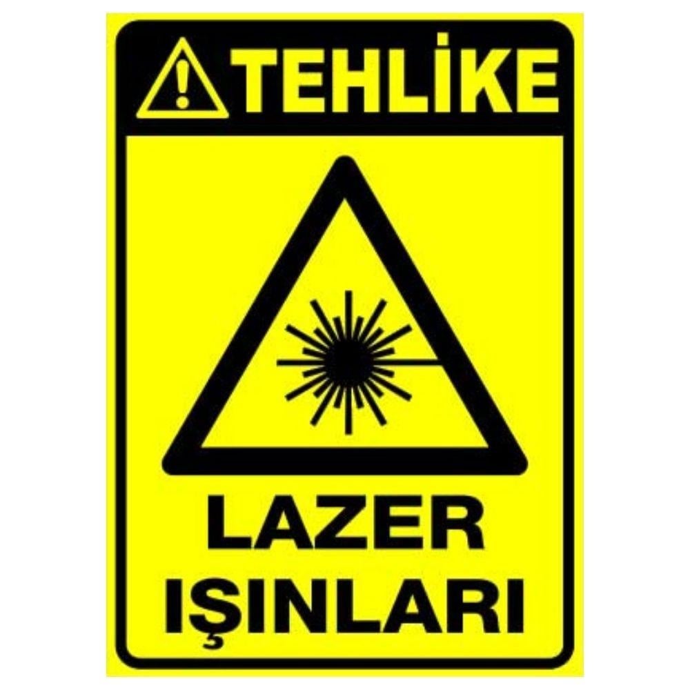 Tehlike Uyarı Levhası Lazer Işınları