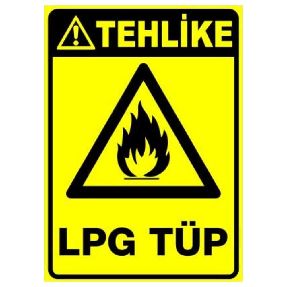 Tehlike Uyarı Levhası LPG Tüp