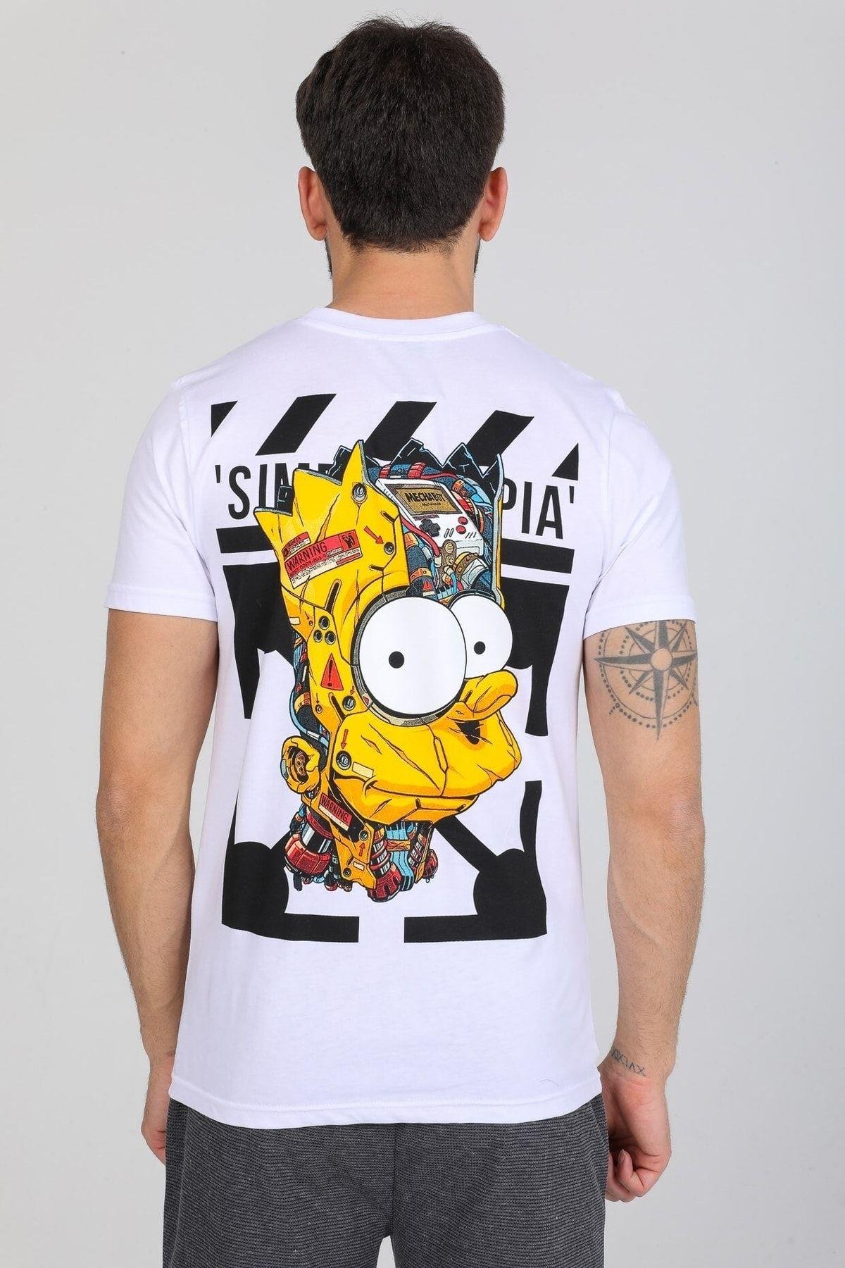 Simpsonslar Beyaz T-shirt