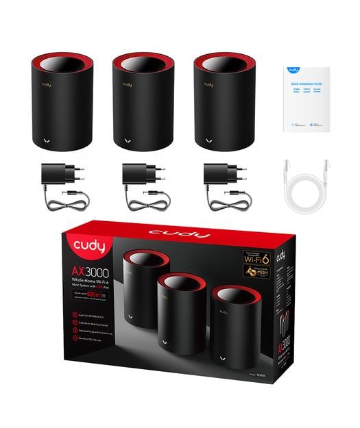 CUDY AX3000 WiFi 6 x3 Mesh 2.5G Solution