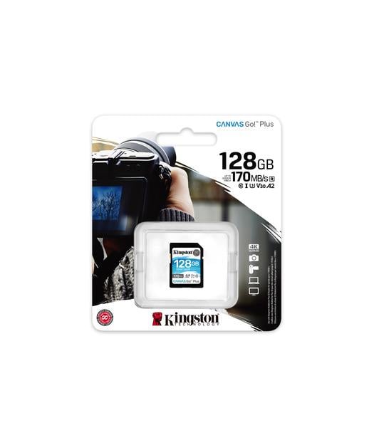 Kingston 128GB SDXC Canvas Go Plus 170R C10 UHS-I U3 V30