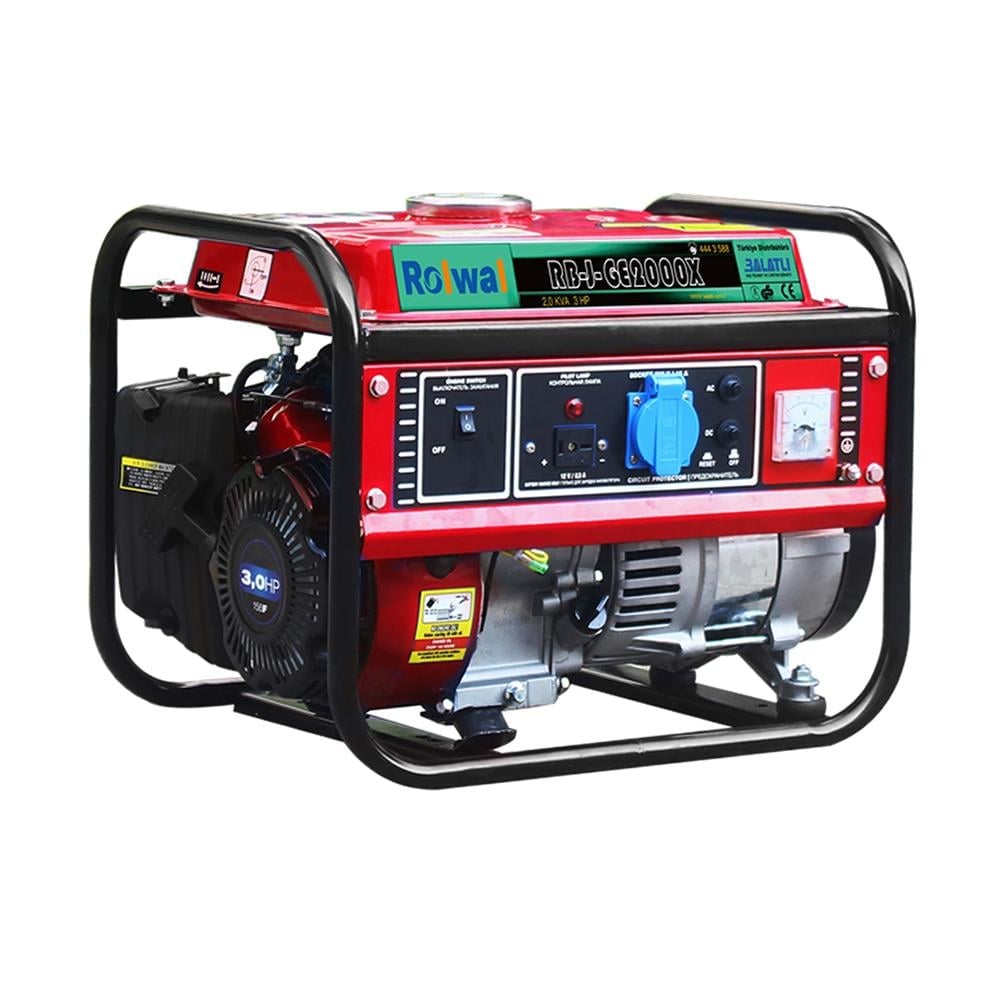 Rolwal 2kVA Benzinli Jeneratör Monofaze RB-J-GE2000X