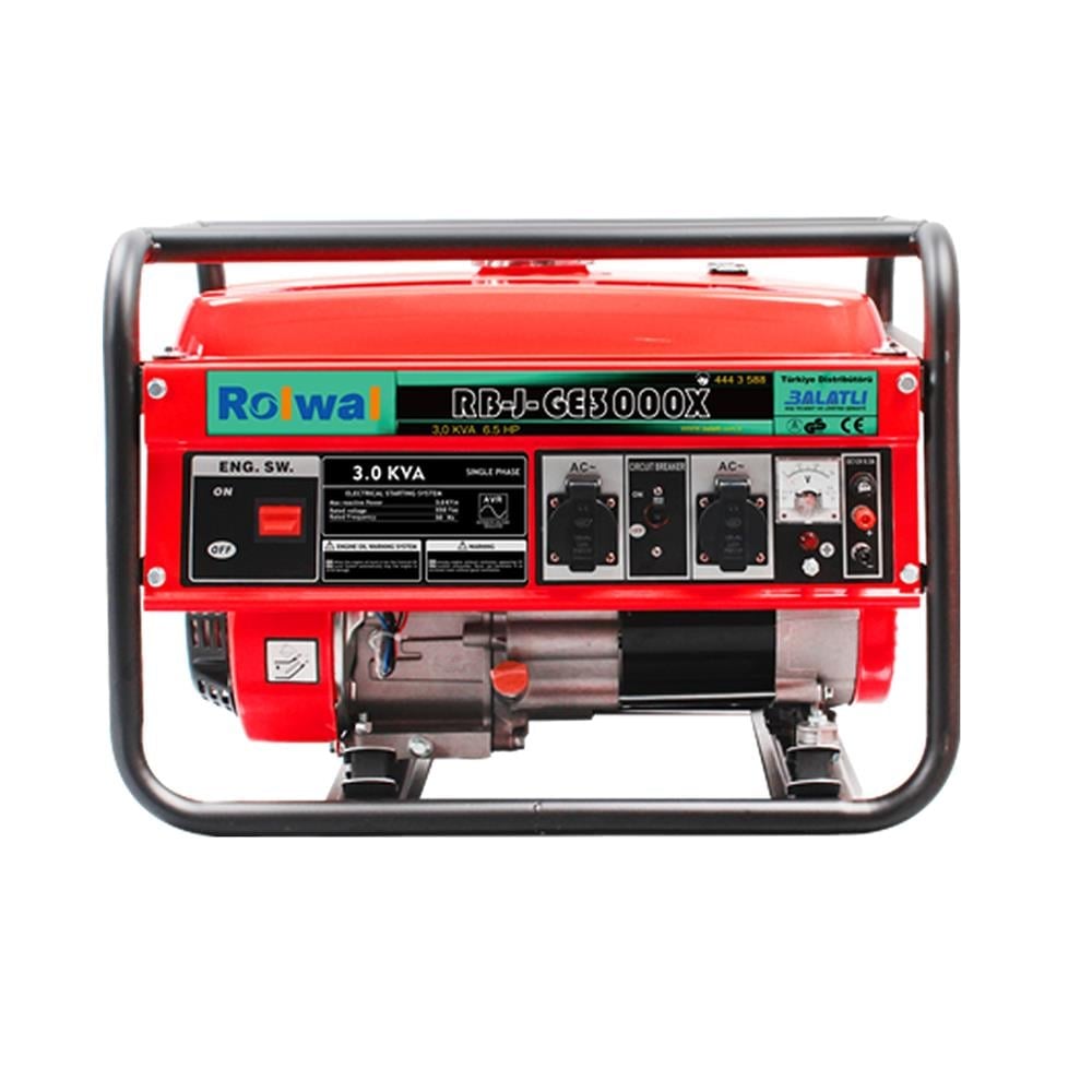 Rolwal 3,2 kVA Benzinli Jeneratör Monofaze RB-J-GE3000X