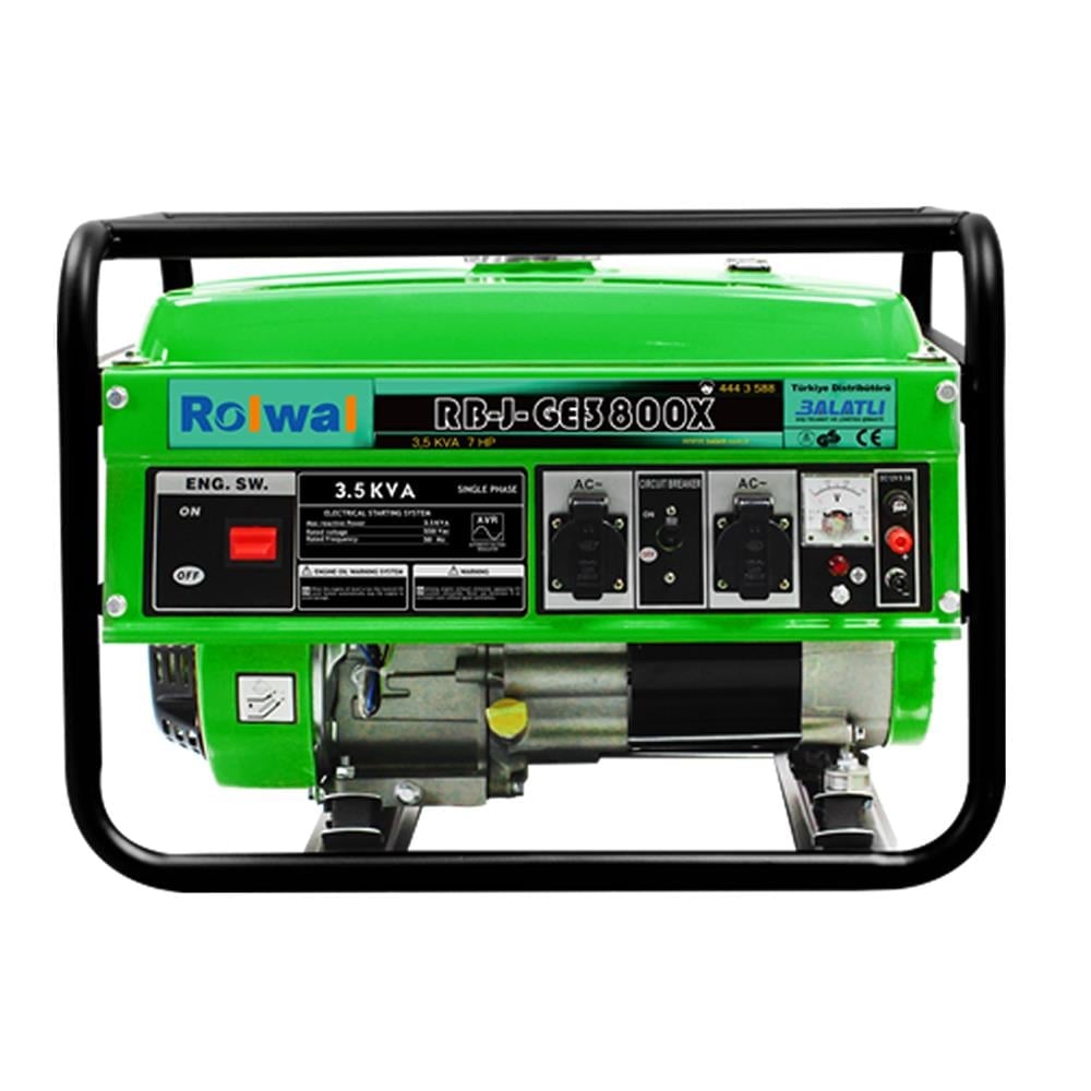 Rolwal 3,2 kVA Benzinli Jeneratör Monofaze RB-J-GE38000X