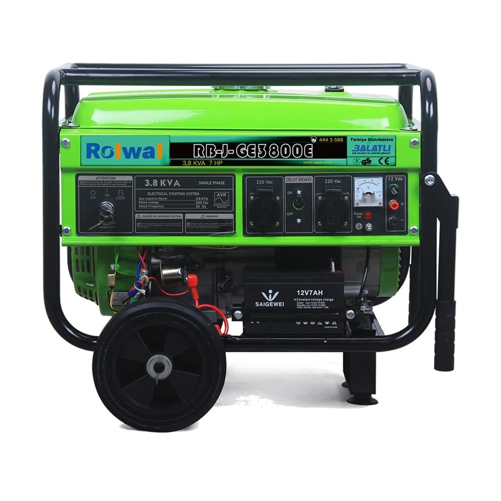 Rolwal 3,8 kVA Benzinli Jeneratör Monofaze RB-J-GE3800E