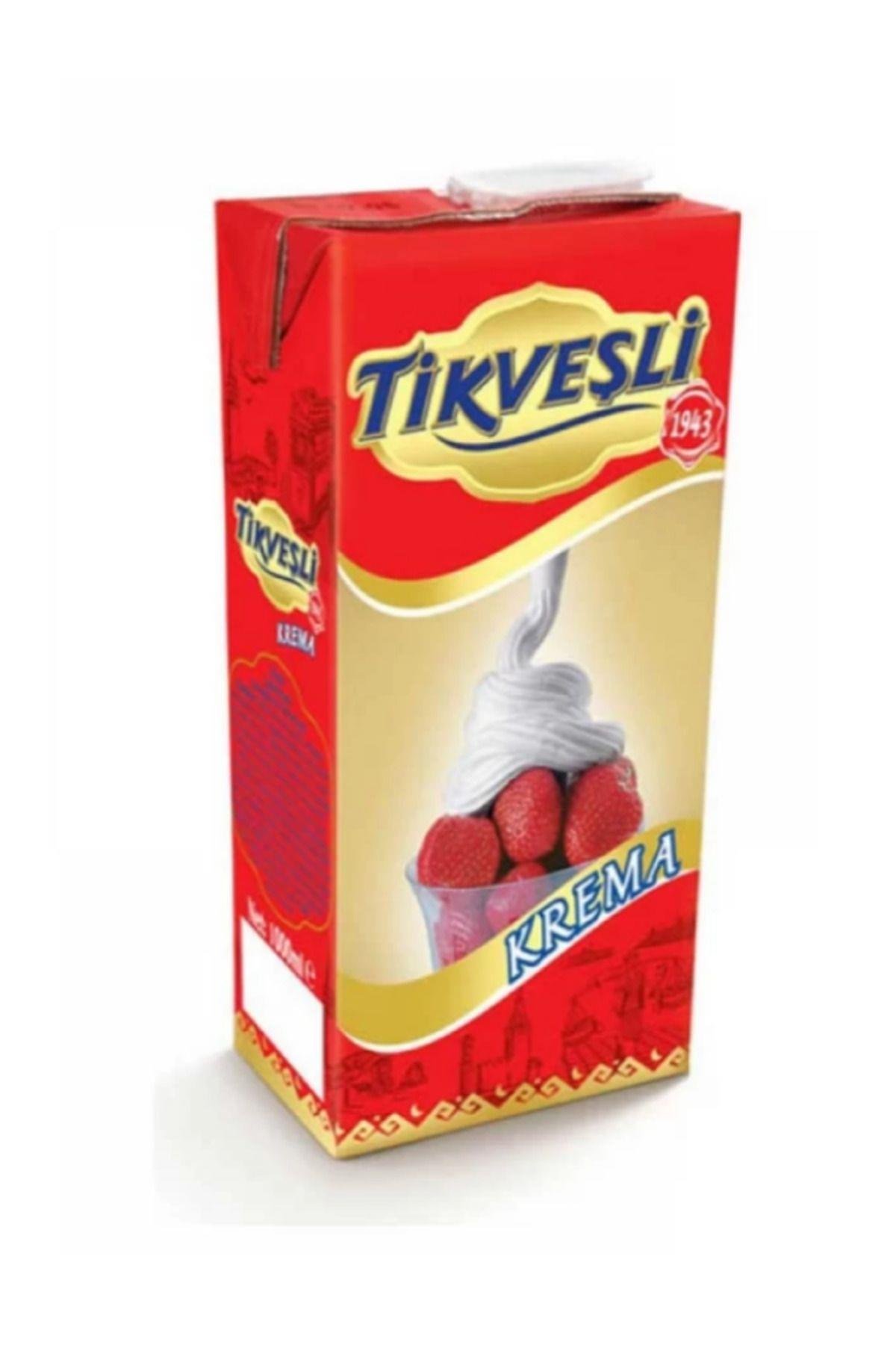 Tikveşli Sıvı Krema 1 lt X 12 Adet