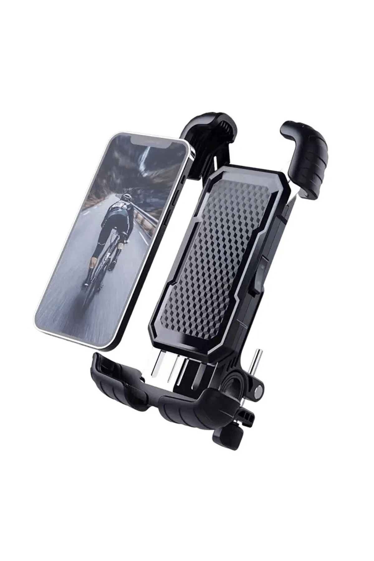 360° Derece Ayarlanabilen Gidon Bağlantılı Bisiklet Motosiklet İçin Abs 4-7.8″ İnç Telefon Tutucu
