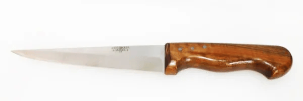 Bursa İnce Sivri Kasap Bıçağı No:3, 17 Cm - Ahşap Sap