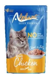 Alphapet Jöle İçinde Parça Tavuklu Yetişkin Kedi Konservesi 85gr