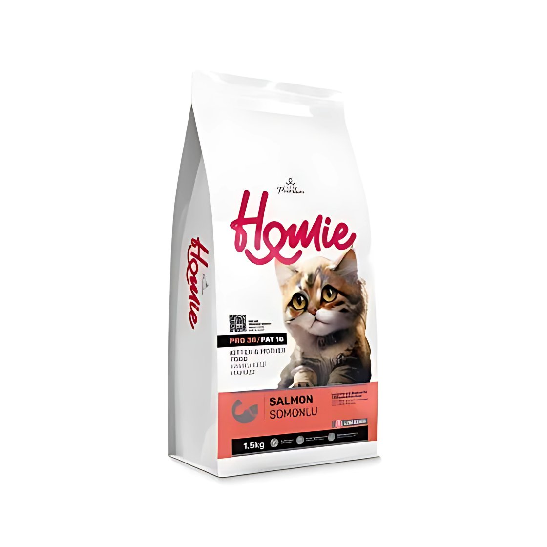 Homie Anne ve Bebek Kediler İçin Somonlu Kedi Maması 12 Kg