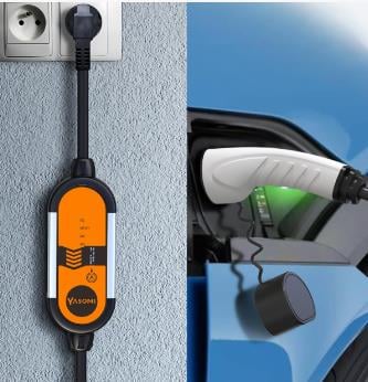 Yasomi 3x 3.5kw Taşınabilir Ev Tipi Elektrikli Araç Şarj Cihazı (24 Ay Garantili)