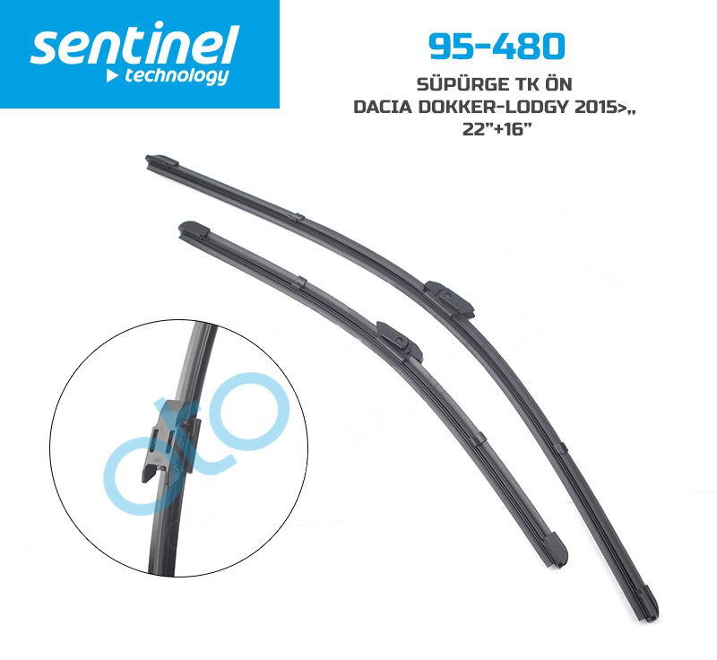 95-480 DACIA DOKKER (2015-) / LODGY(2015-) (55CM+40CM) ORJİNAL ÖN SİLECEK