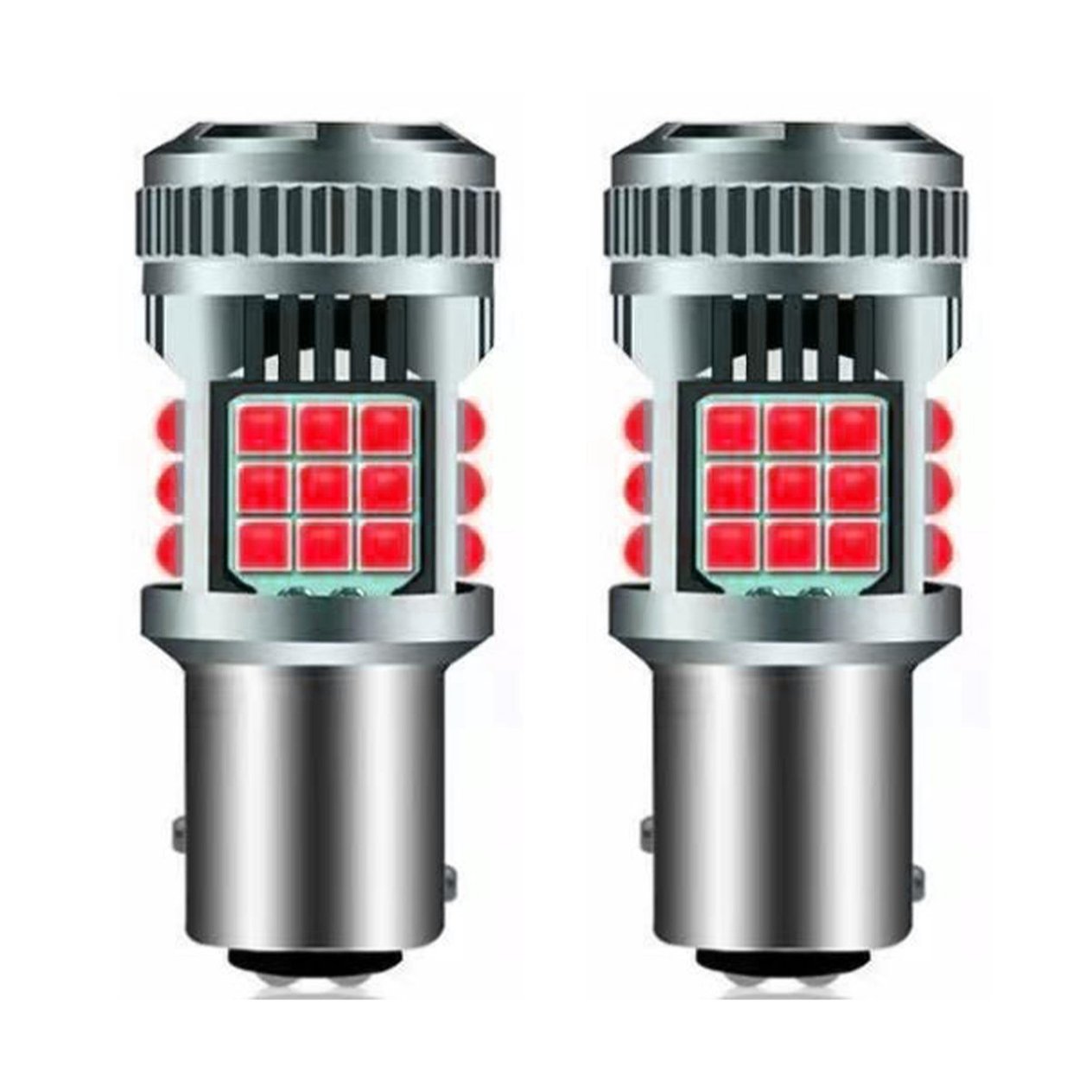 ERLİGHT 1016 Çift Duy 36 Led Fanlı Kırmızı Ampul 12V 1157