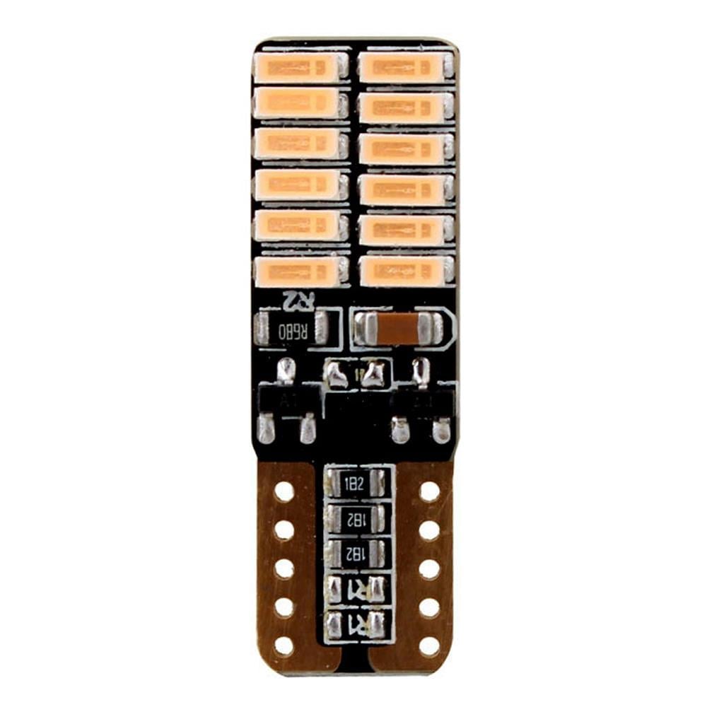 ERLİGHT T10 Dipsiz SMD Park Ampulü 24 Ledli - Turuncu