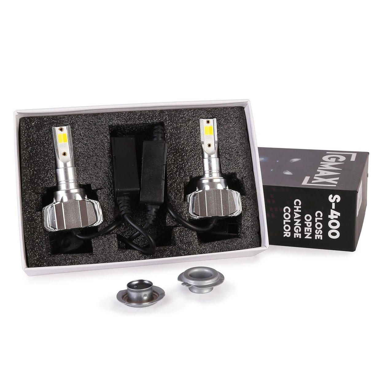 Gmax S400 H7 Sarı Beyaz Mavi 3 Renk Çakarlı Led Xenon
