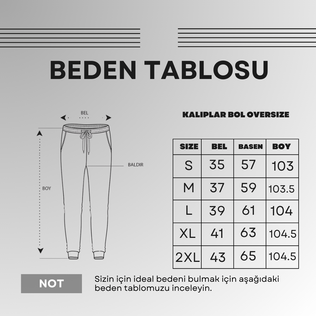Erkek Epik Garnili Eşofman Altı
