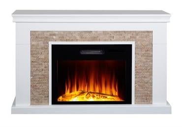 70'LİK DEKORATİF KAPLAMALI ELEKTRİKLİ ŞÖMİNE