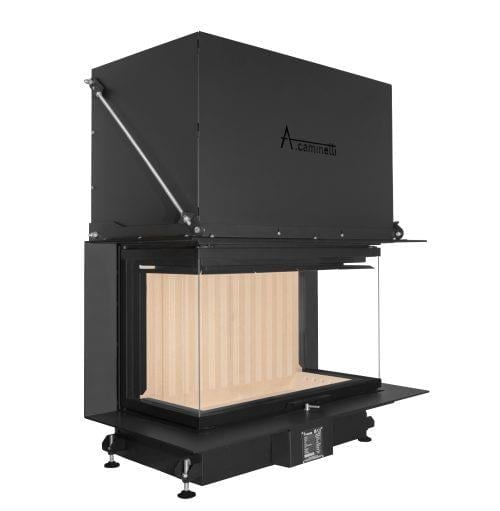 A.CAMINETTI CRYSTAL 80 ECO 3 TARAFI AÇIK ŞÖMİNE HAZNESİ