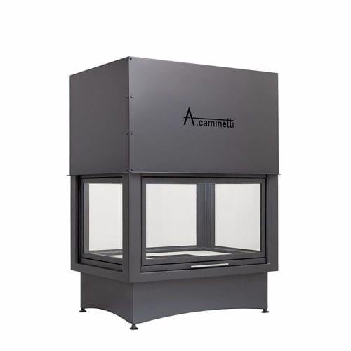 A.CAMINETTI CRYSTAL 80 ECO 3 TARAFI AÇIK ŞÖMİNE HAZNESİ