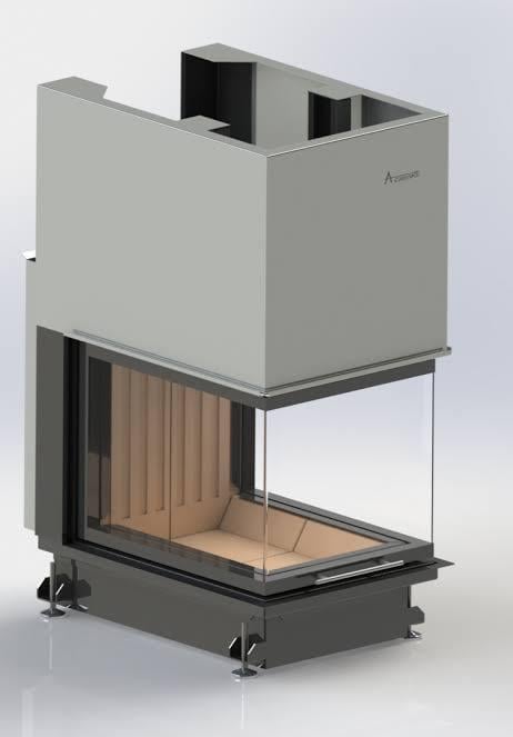 A.CAMINETTI CRYSTAL 80 ECO 3 TARAFI AÇIK ŞÖMİNE HAZNESİ
