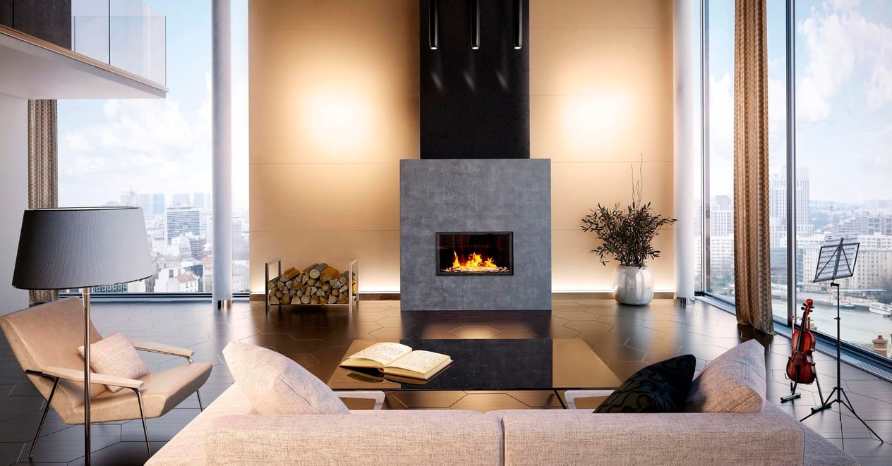 DÜZ DUVAR ŞÖMİNE MODELİ 4