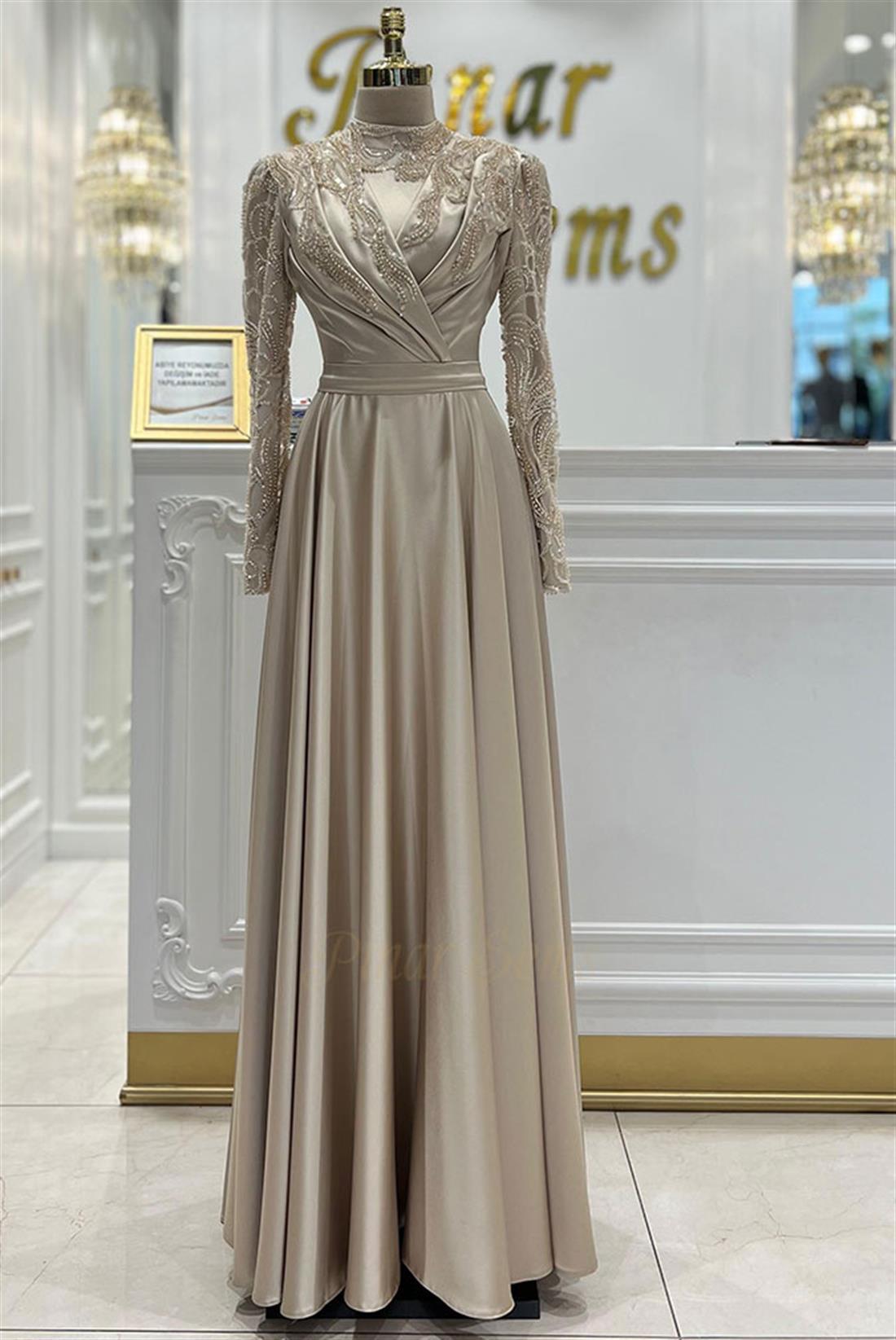 Pınar Şems Melis Abiye Gold