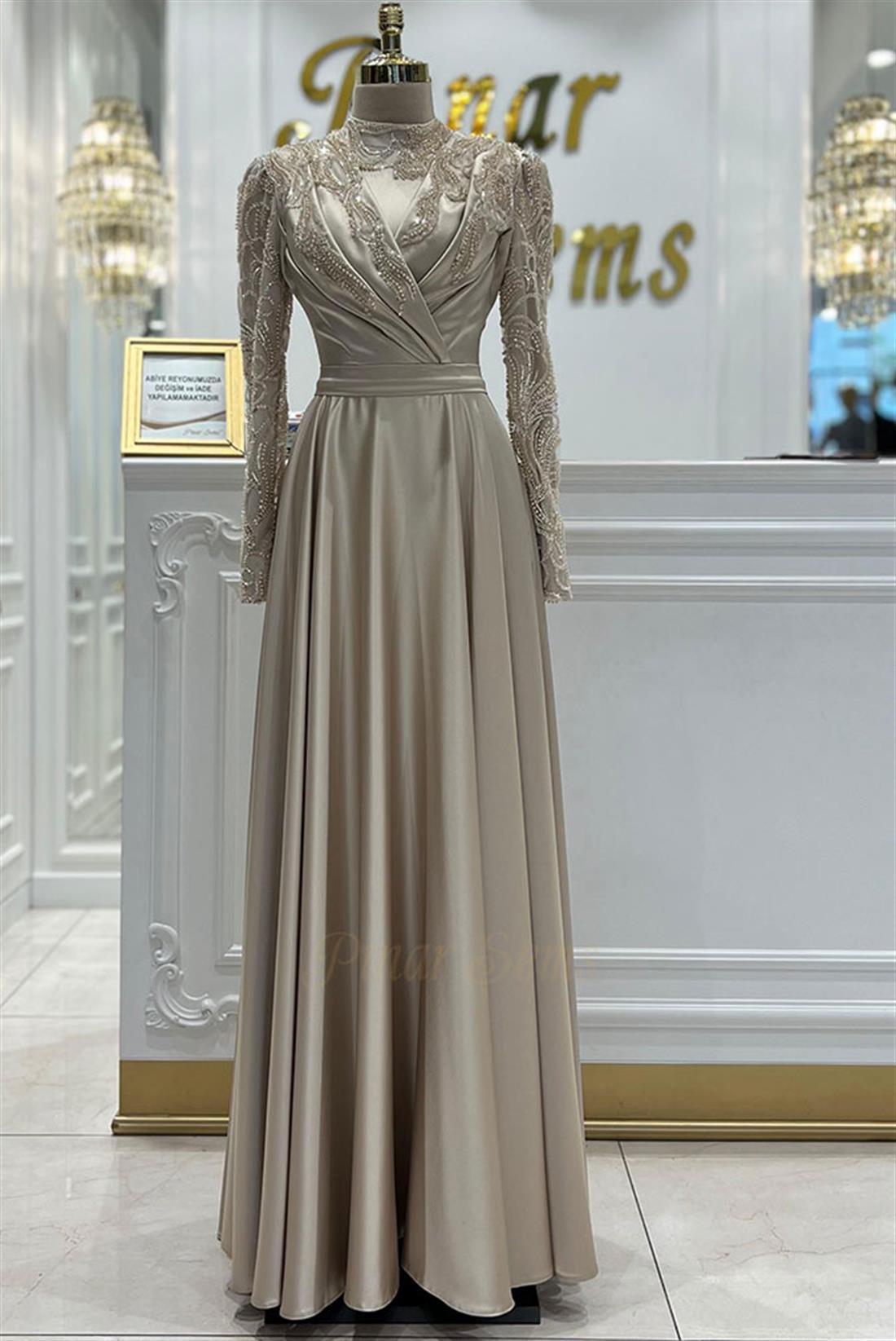 Pınar Şems Melis Abiye Gold