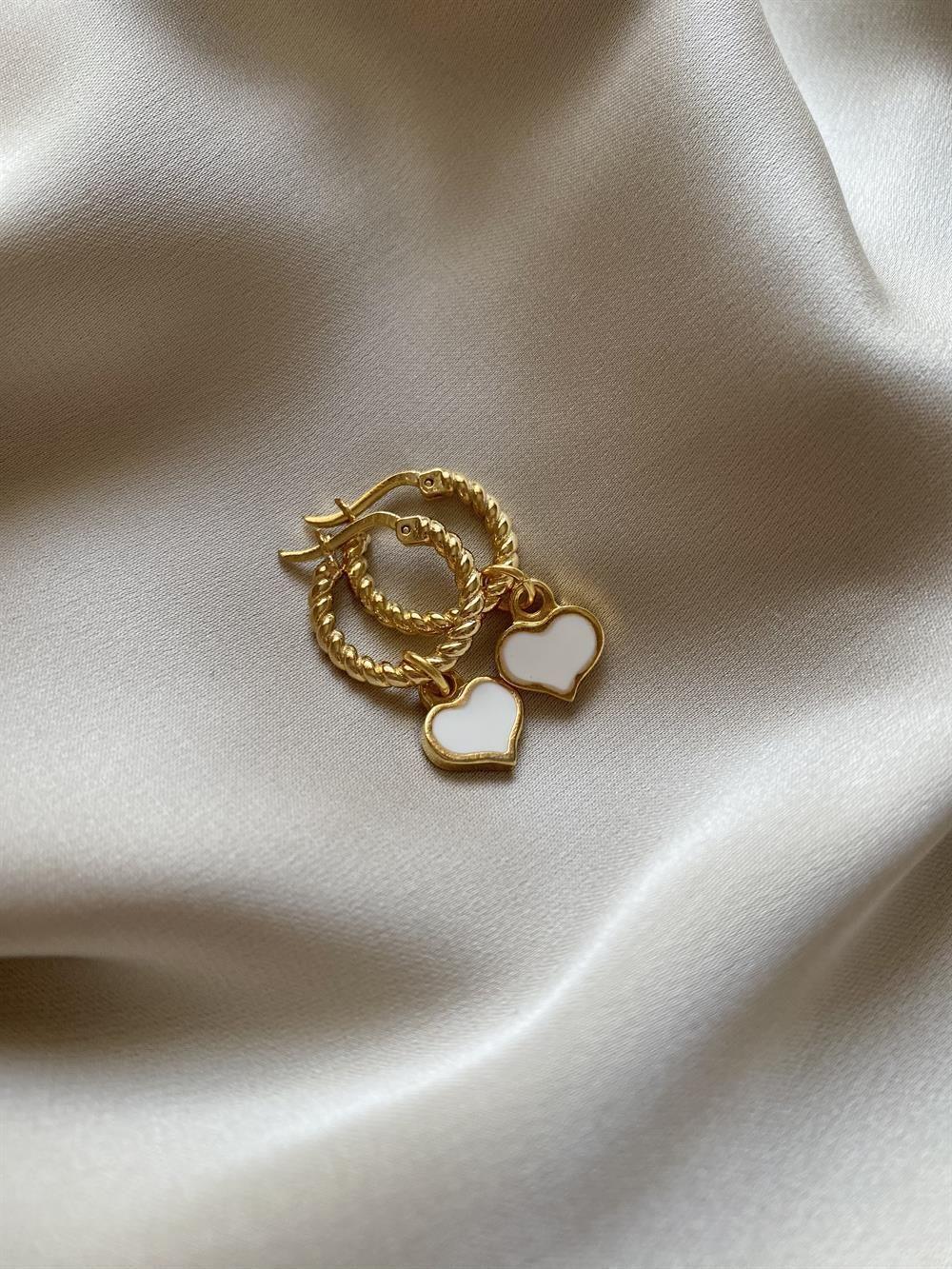Kalp Charm Küpe