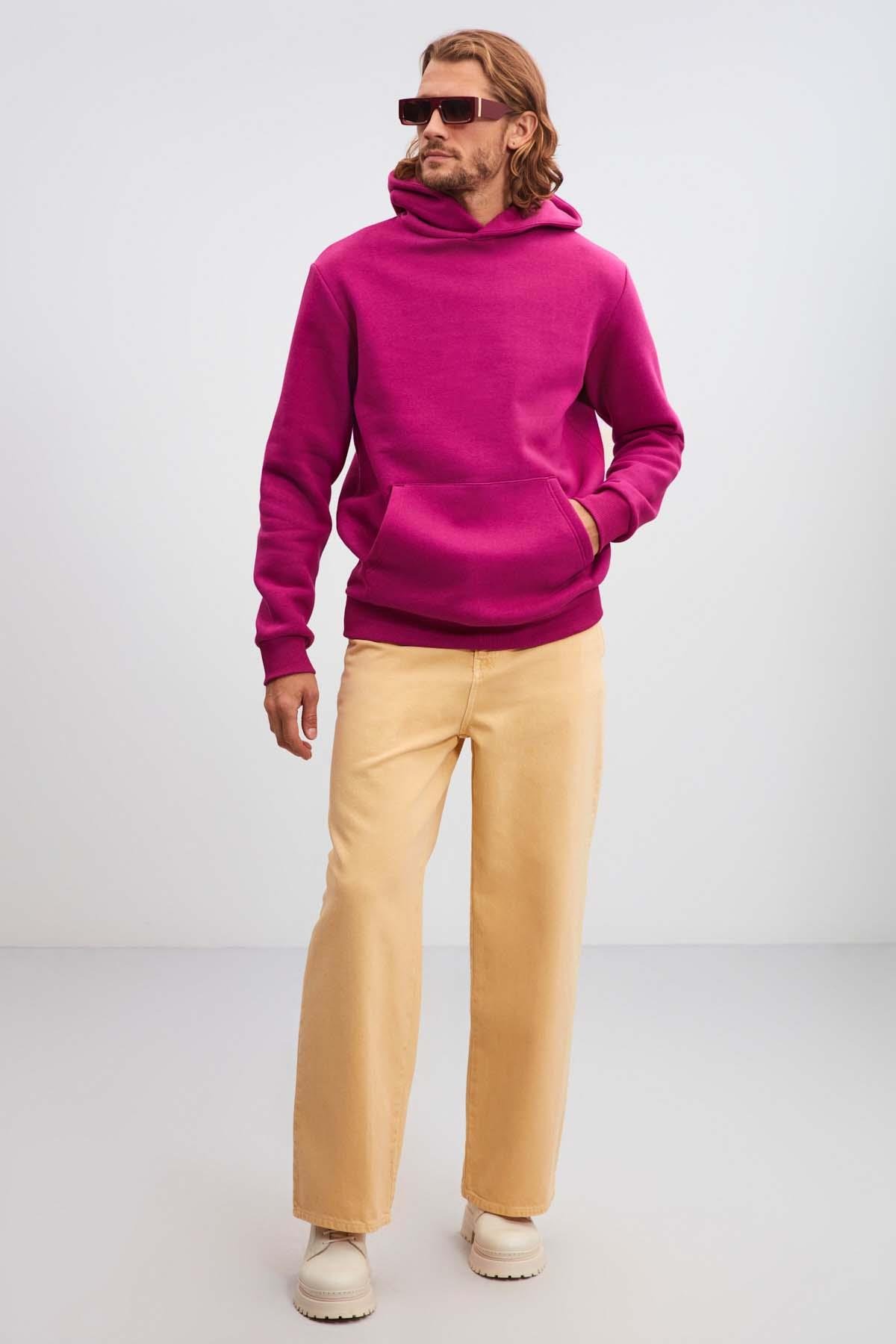 DRACO Basic Relaxed Mürdüm  Sweatshirt