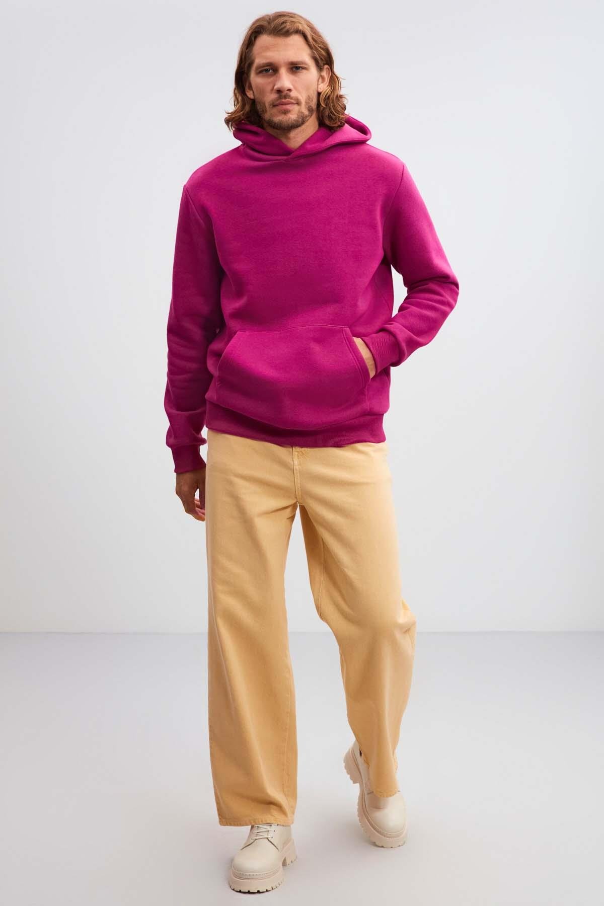 DRACO Basic Relaxed Mürdüm  Sweatshirt