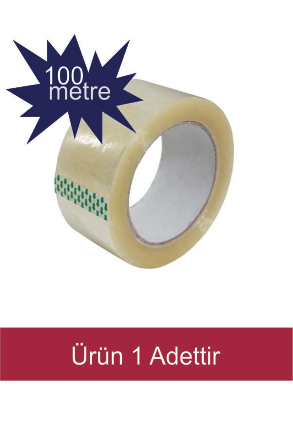 1. Kalite Şeffaf Koli Bandı 100 Metre