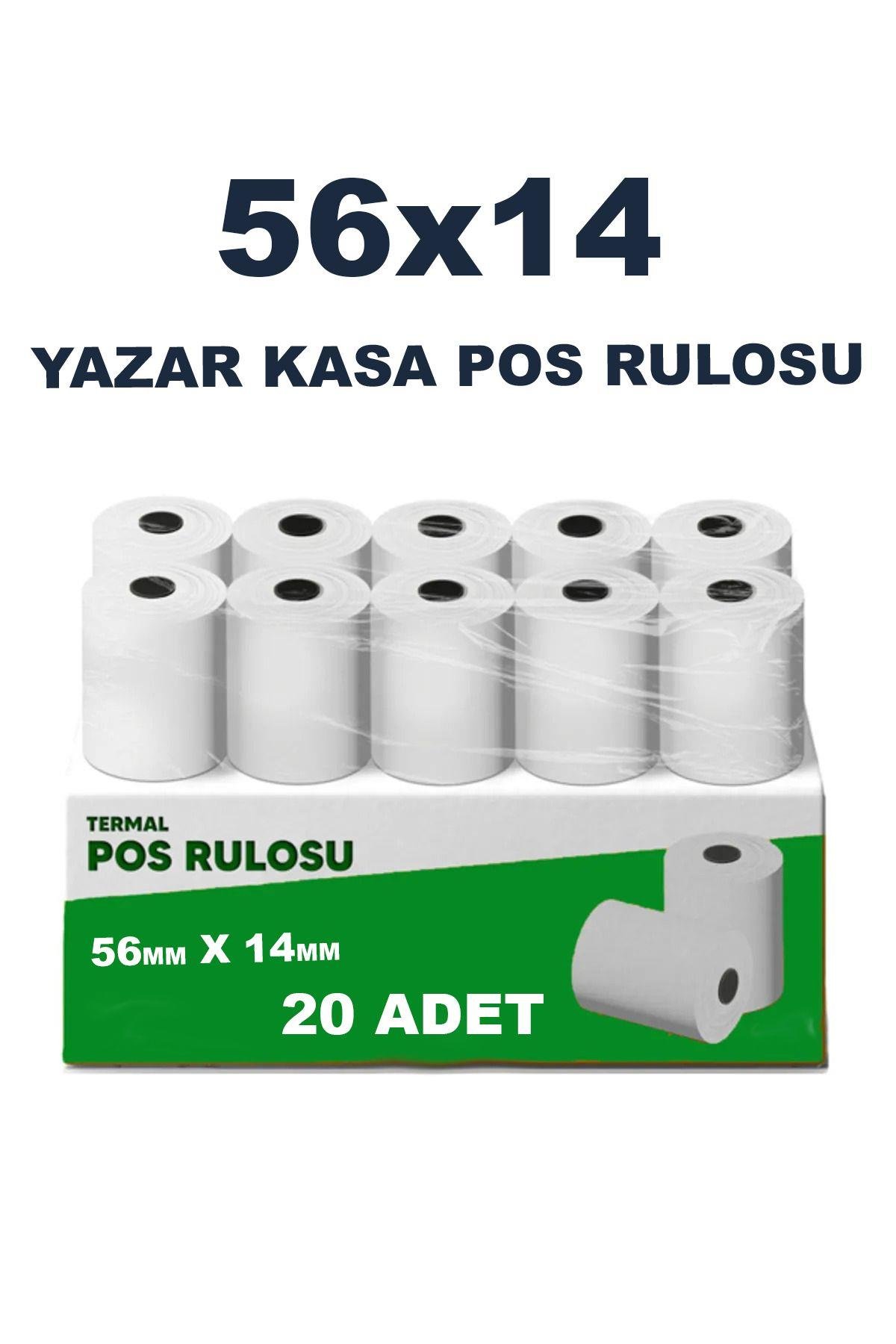 56x14 Termal Yazar kasa Pos Kağıdı 1. Kalite 20 Adet