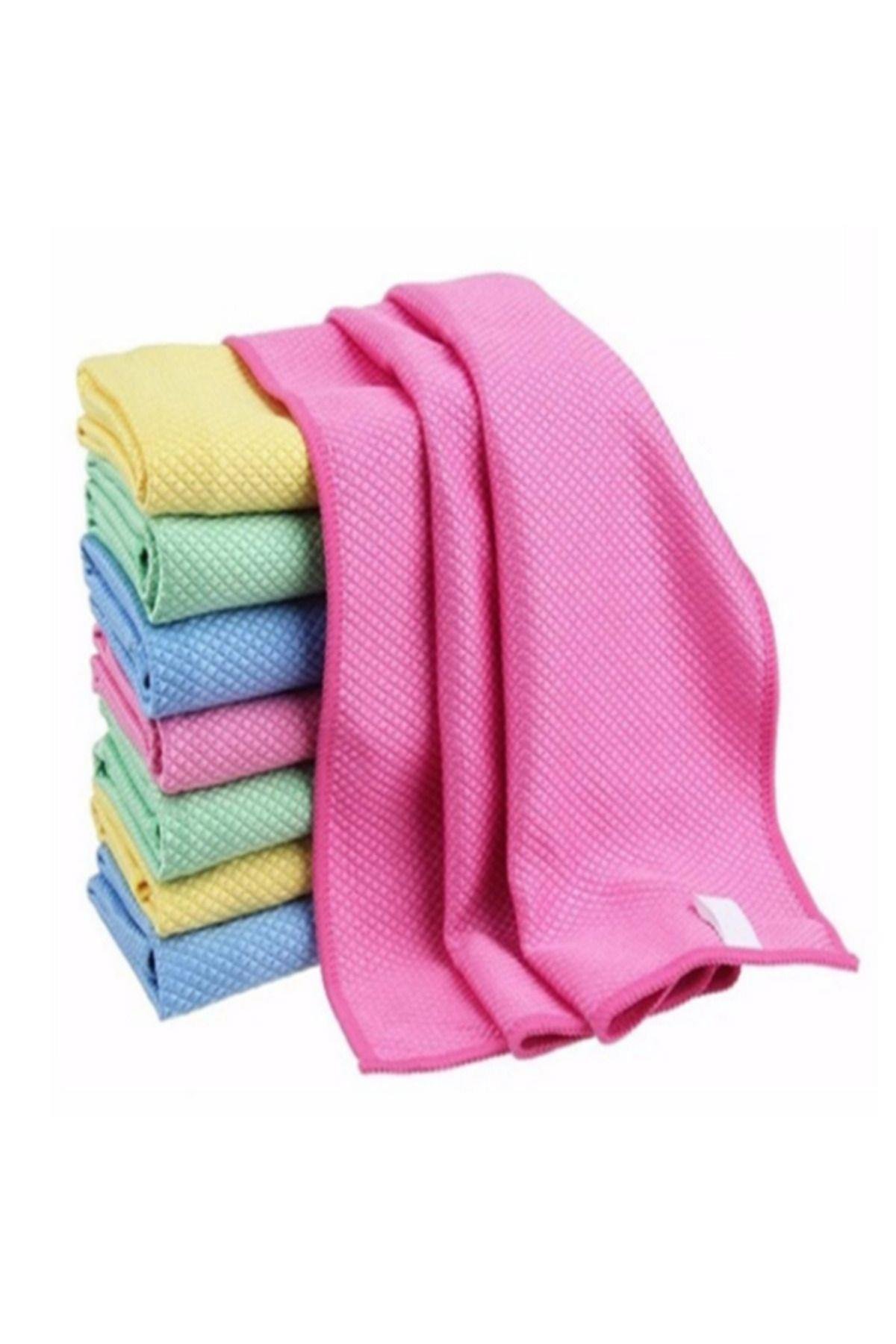 AntiBakteriyel Baklava Desenli Çok Amaçlı MicroFiber Bez 6 Adet 40x40 cm