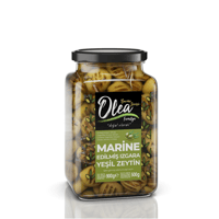Olea Familya Yeşil Zeytin Marine Edilmiş Izgara 1000 Cc (Net:900 Gr-Süzme:500 Gr)