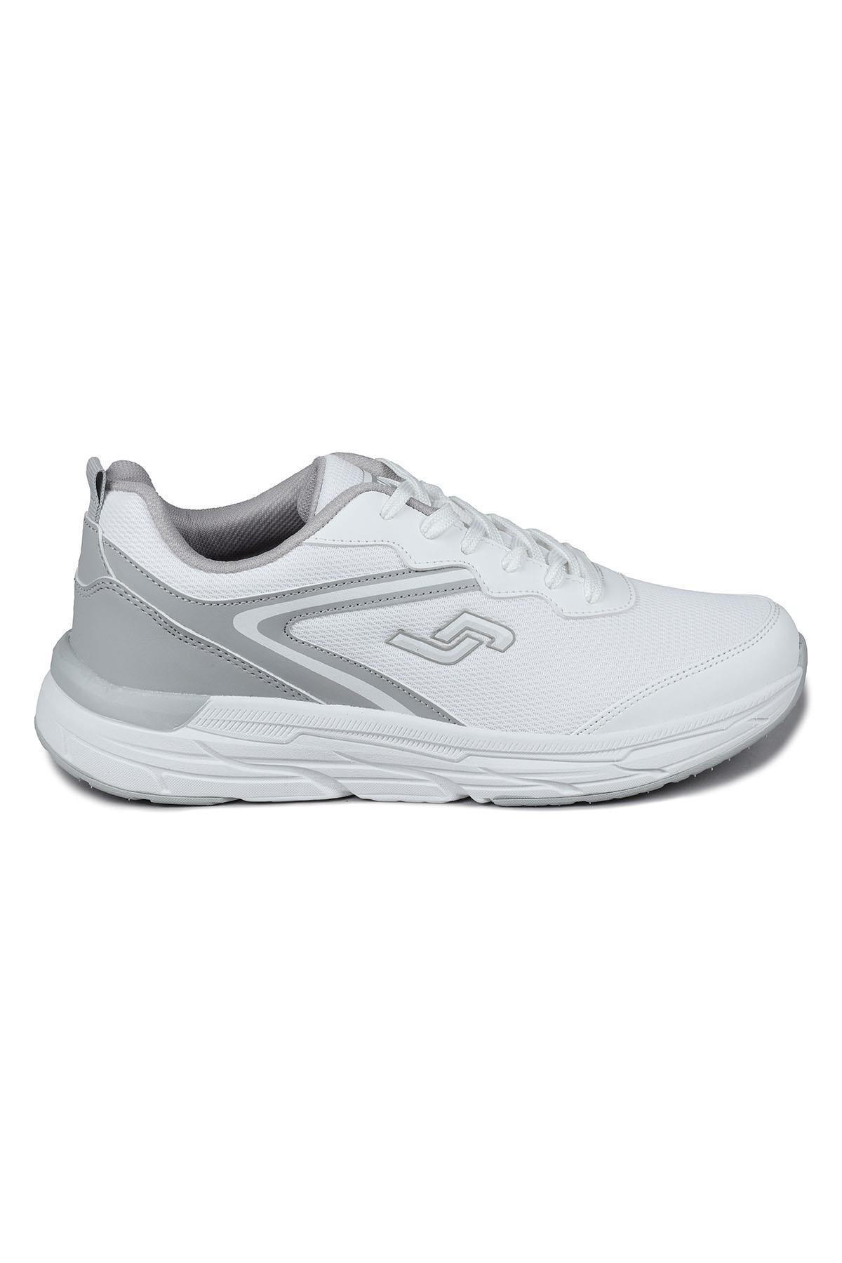 28037 Beyaz - Açık Gri Erkek Sneaker Günlük Spor Ayakkabı