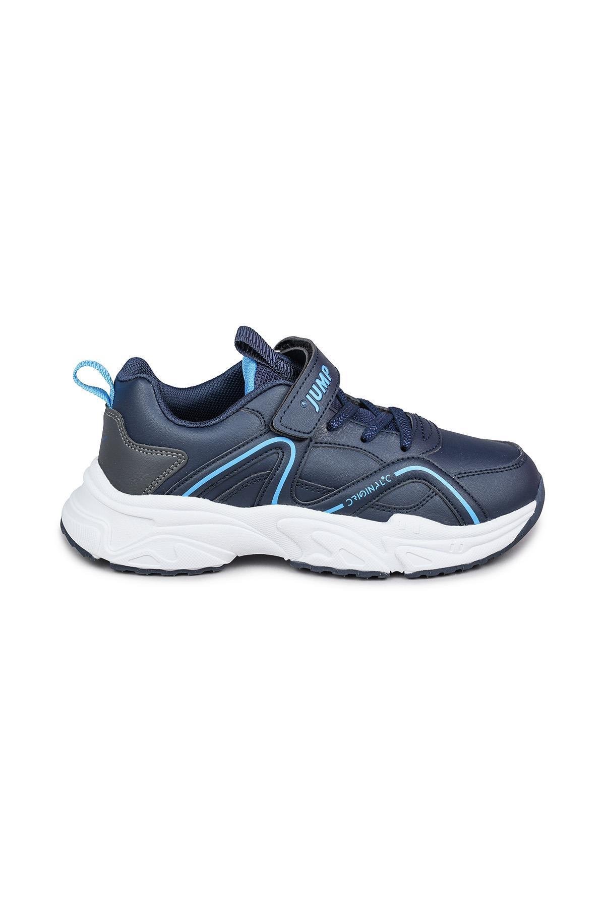 29603 Cırtlı Lacivert Üniseks Çocuk Sneaker Günlük Spor Ayakkabı