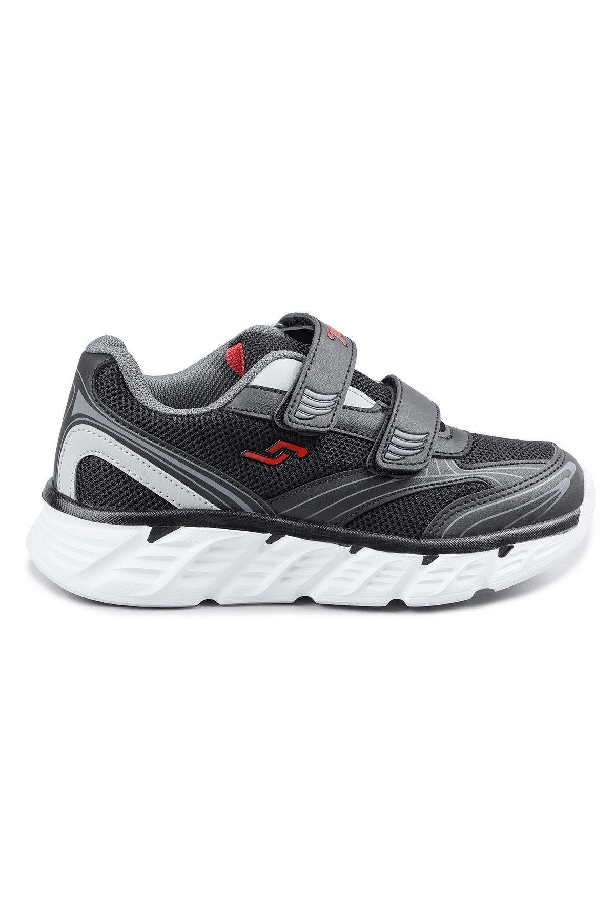 30002 Siyah - Kırmızı Üniseks Çocuk Sneaker Günlük Spor Ayakkabı