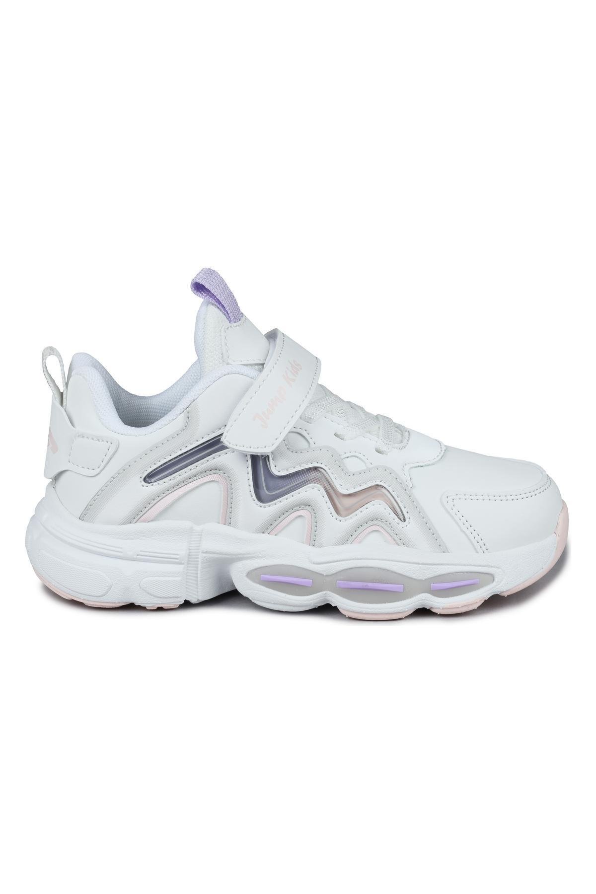31098 Beyaz - Pembe Sneaker Kız Çocuk Spor Ayakkabı