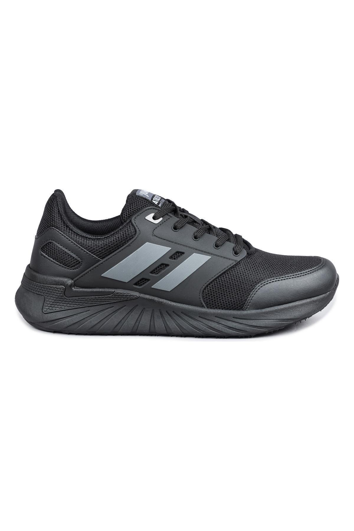 31192 Siyah Erkek Sneaker Günlük Spor Ayakkabı