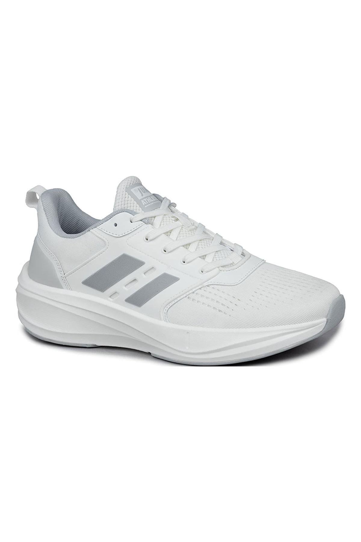 32482 Beyaz - Gri Erkek Sneaker Günlük Spor Ayakkabı