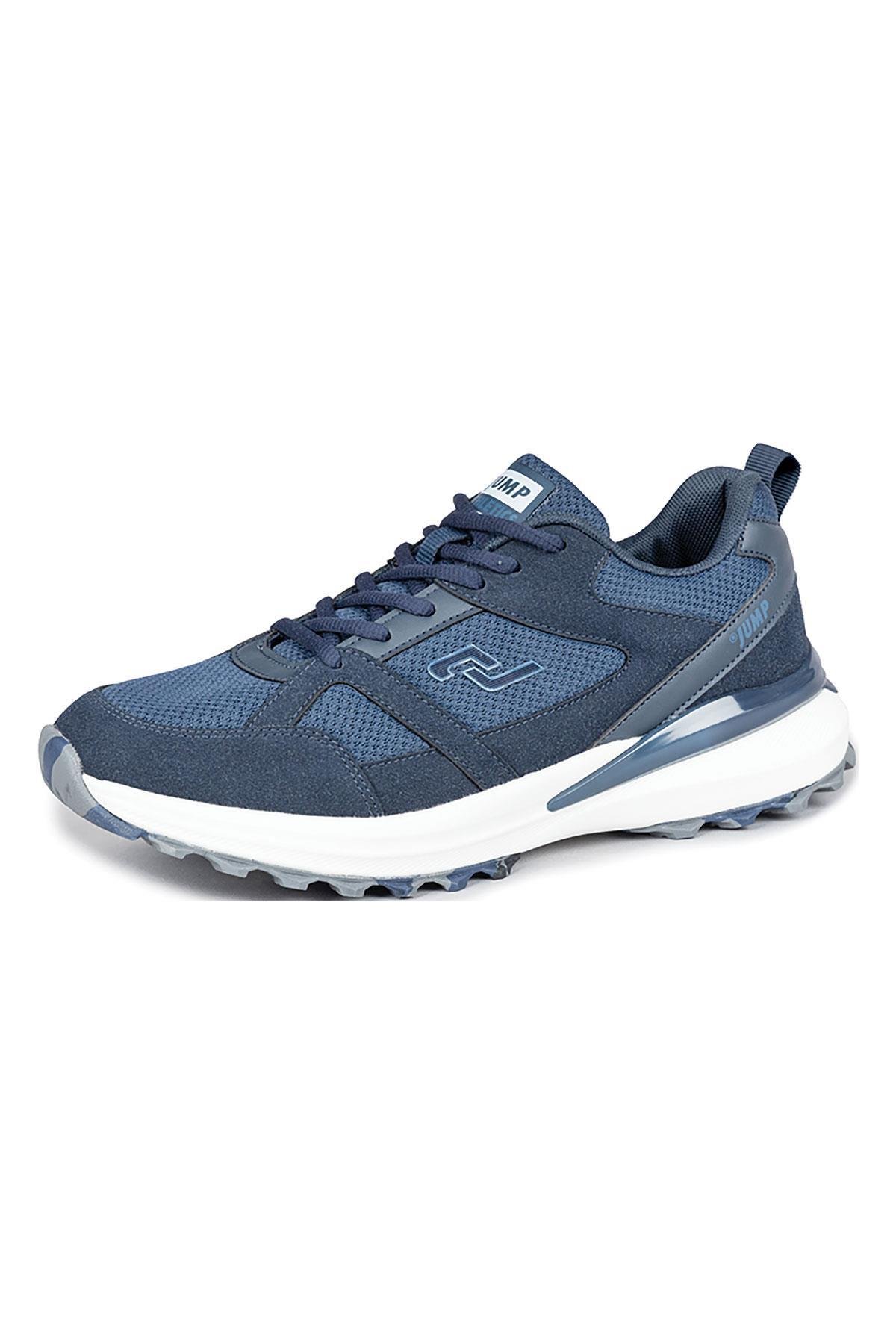 32568 Lacivert - Beyaz Erkek Sneaker Günlük Spor Ayakkabı